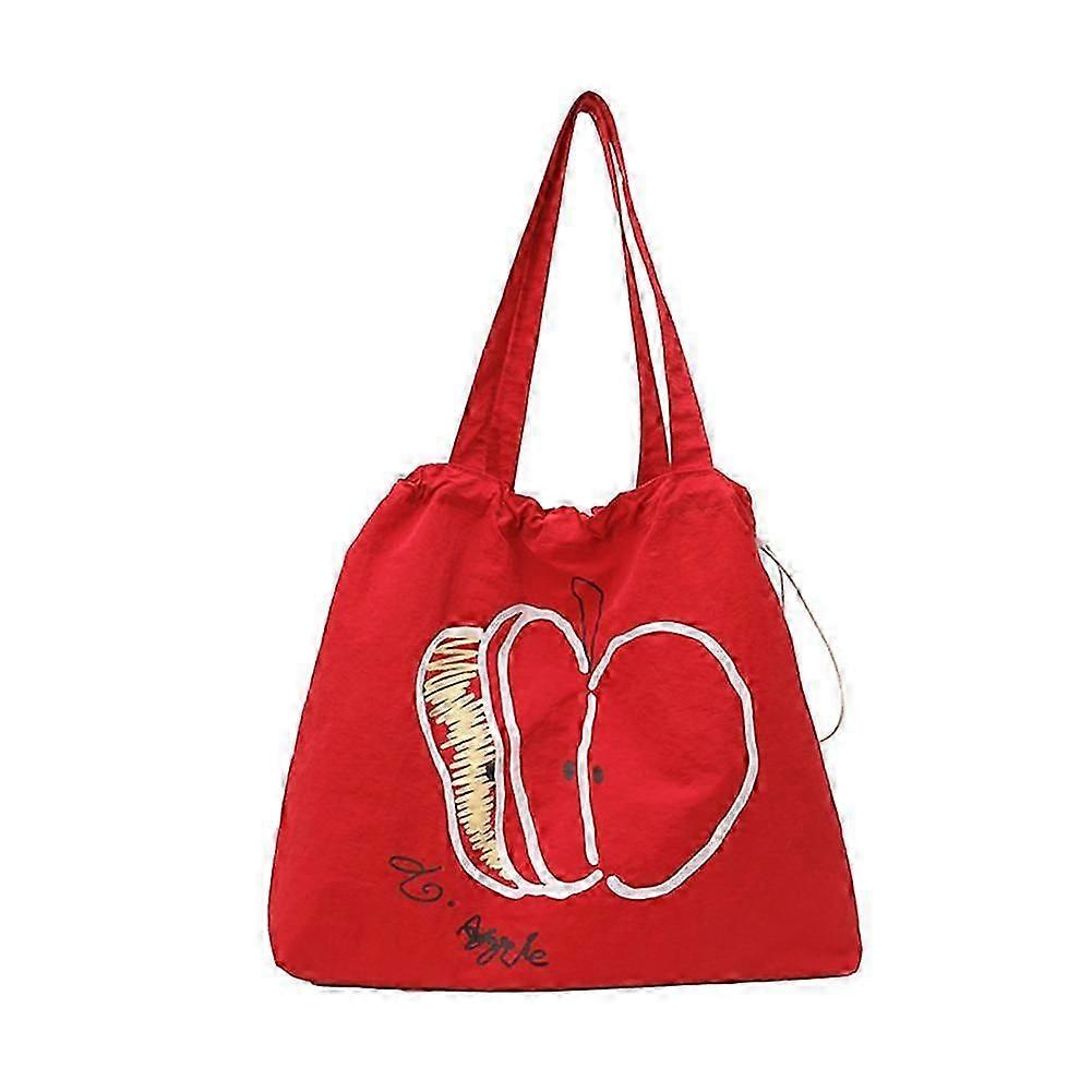 Summer New Korean-style Drawstring Nylon Single-shoulder Tote Bag