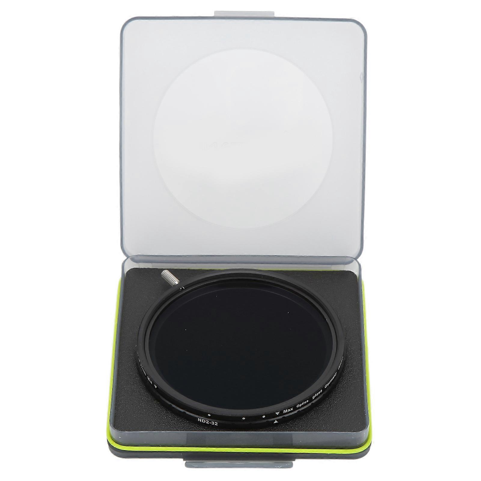 ND2‑32 Camera ND Lens Filter with 1‑5 Gears Adjustment Waterproof Ultra Thin ND Filter77mm