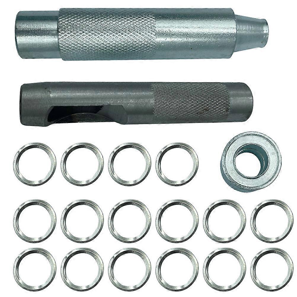 Durable Eyelet Setter Tool Eyelet Punch Kit For DIY Crafts Craftsmen Silver Punching Holes 1 Box
