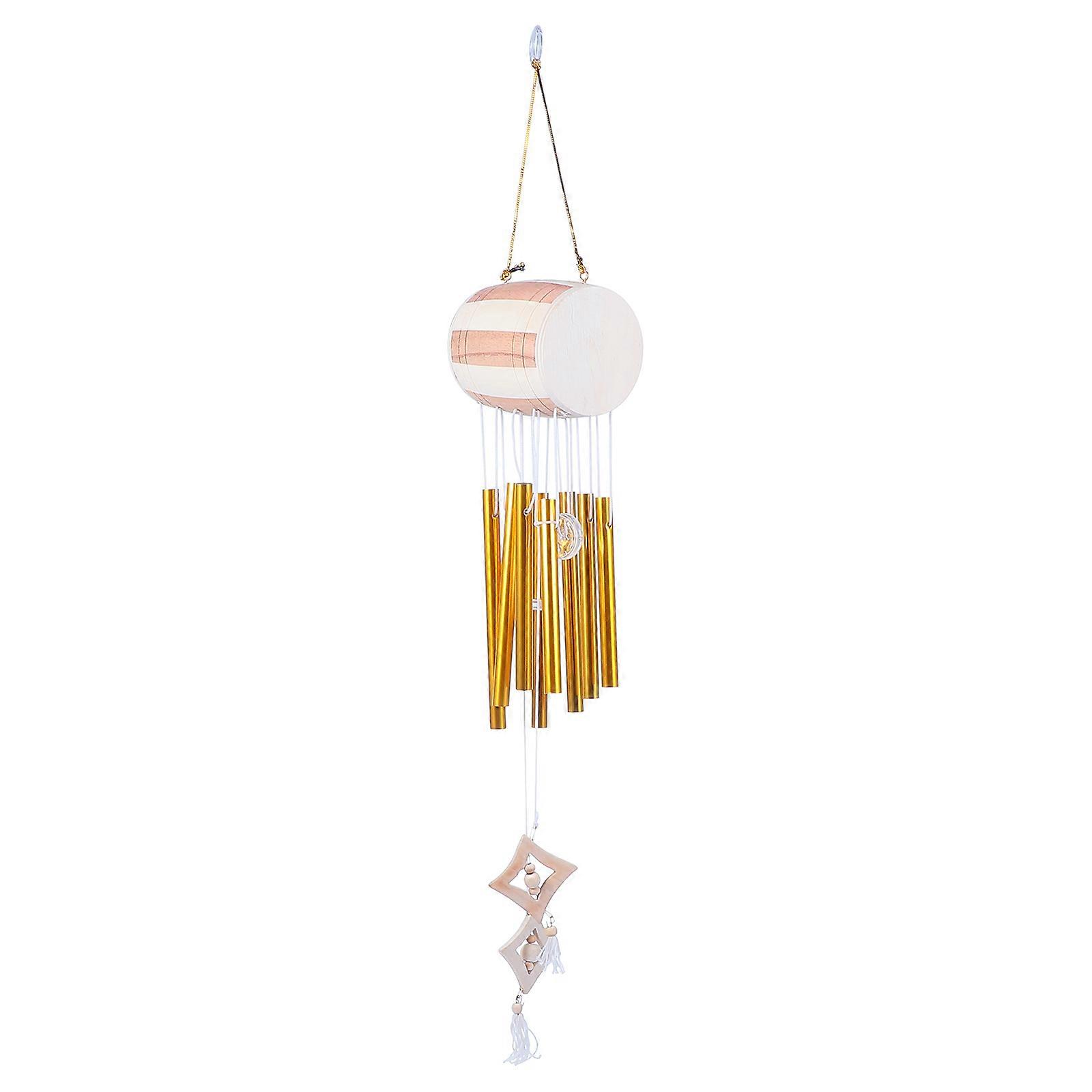 Antique Style Drum Shape Wind Chime For Indoor Use And Outdoor Use Designed For Friends And Family Members In Assorted Color 1Pack