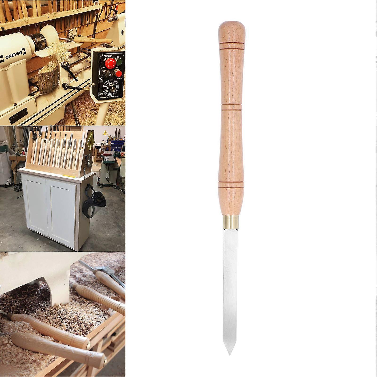 Wooden Handle Triangular Lathe Turning Tool High Speed Steel