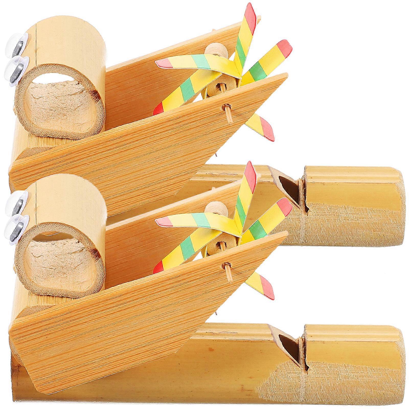 Bamboo Whistle DIY Musical Instrument 2pcs Set   Ergonomic Design for Boys, Educational Fun to Boost Creativity and Music Skills