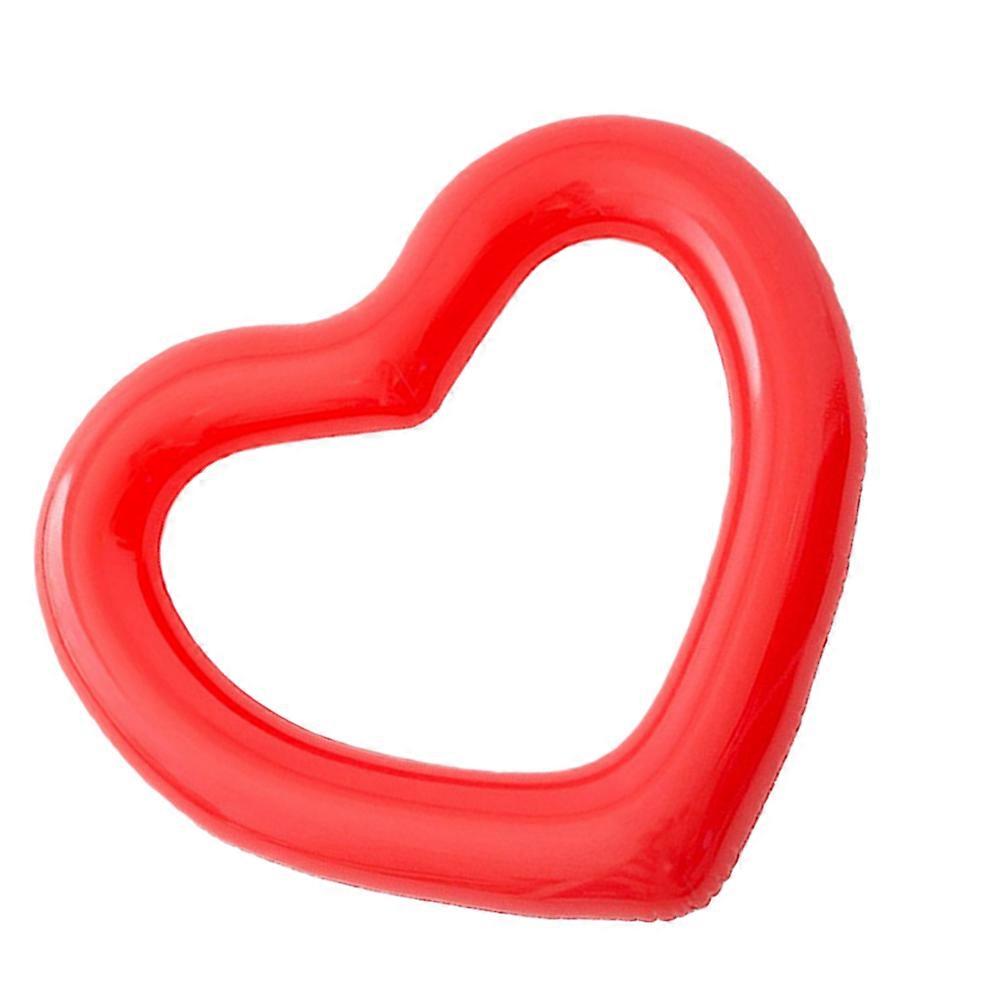 1PC Heart Shaped Swim Ring Water Floating Bed Mat Red Thickened Romantic Valentine's Day Gift for Adults