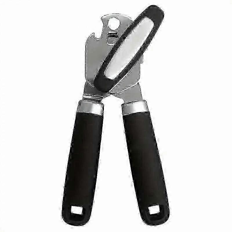 Heavy Duty Stainless Steel Manual Can Opener with Soft Touch Handle, Rust-Resistant, Smooth Edge Tool 2025