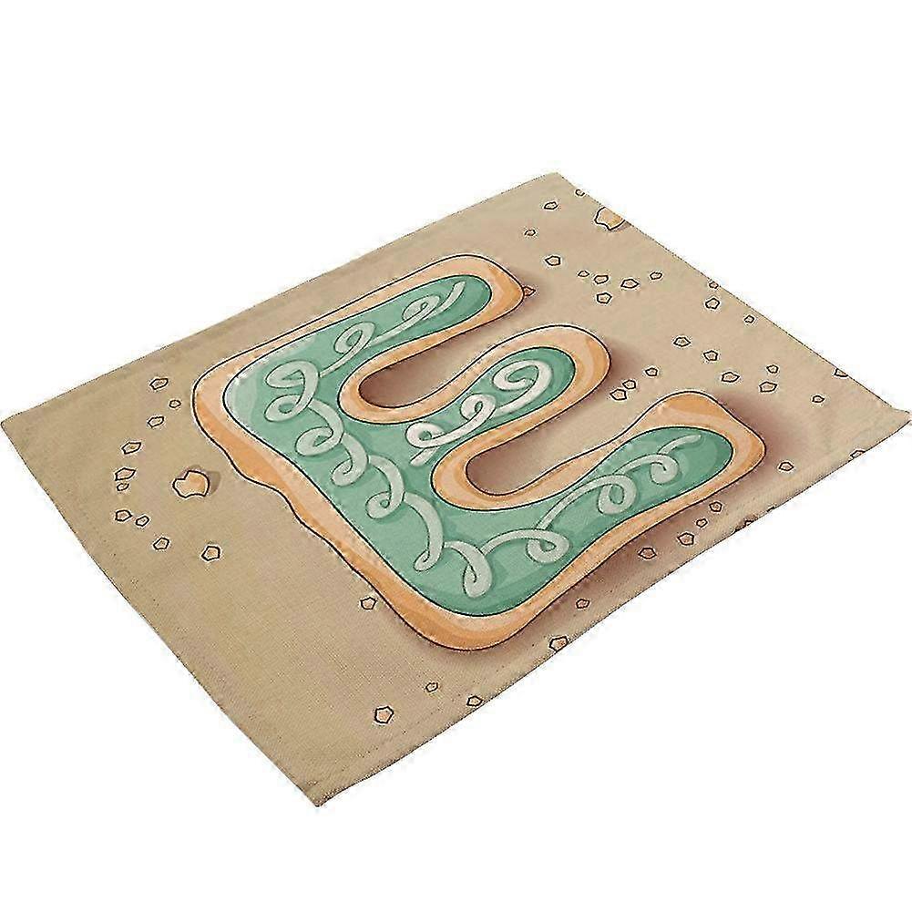 Delicate Eco-Friendly Cotton Linen Adiabatic Placemat - Unique Design for Table Decor (Model MC0029-5)