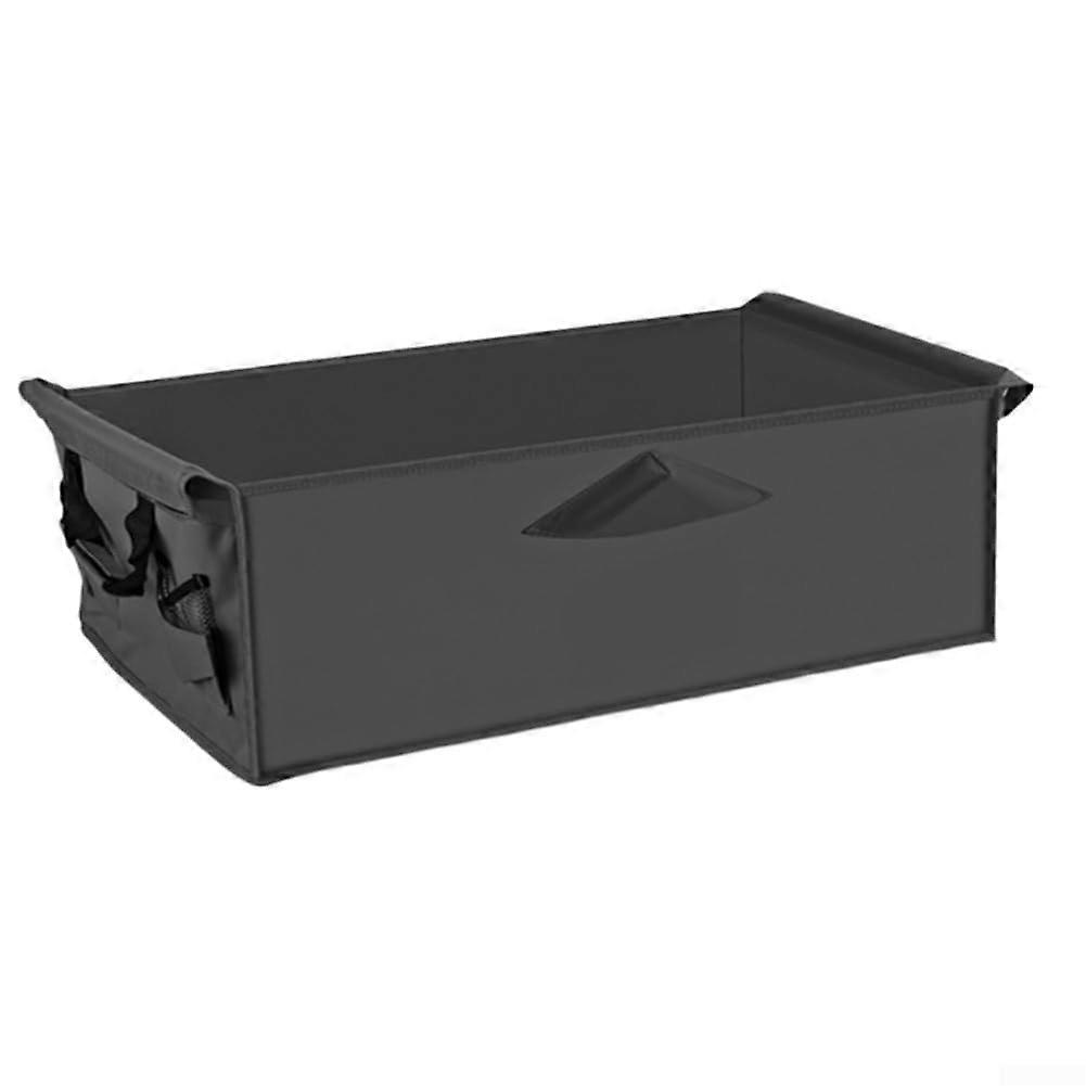 Camping car lining made of durable 600D Oxford fabric, foldable with side handles, suitable for front and rear folding cars (black).
