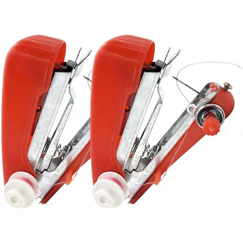 Mini Sewing Machine, 2 Pcs Travel Child-Friendly Small Handheld Tool