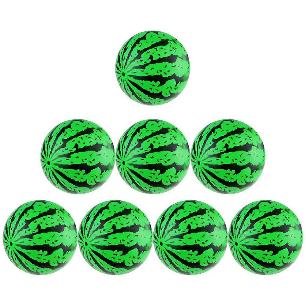 8pcs Kid Watermelon Shaped Balls Inflatable Ball Toy Children Ball Toy