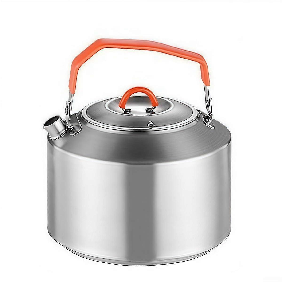 Insulated handle for outdoor water kettle, stainless steel teapot for safe and comfortable use (1.5L)