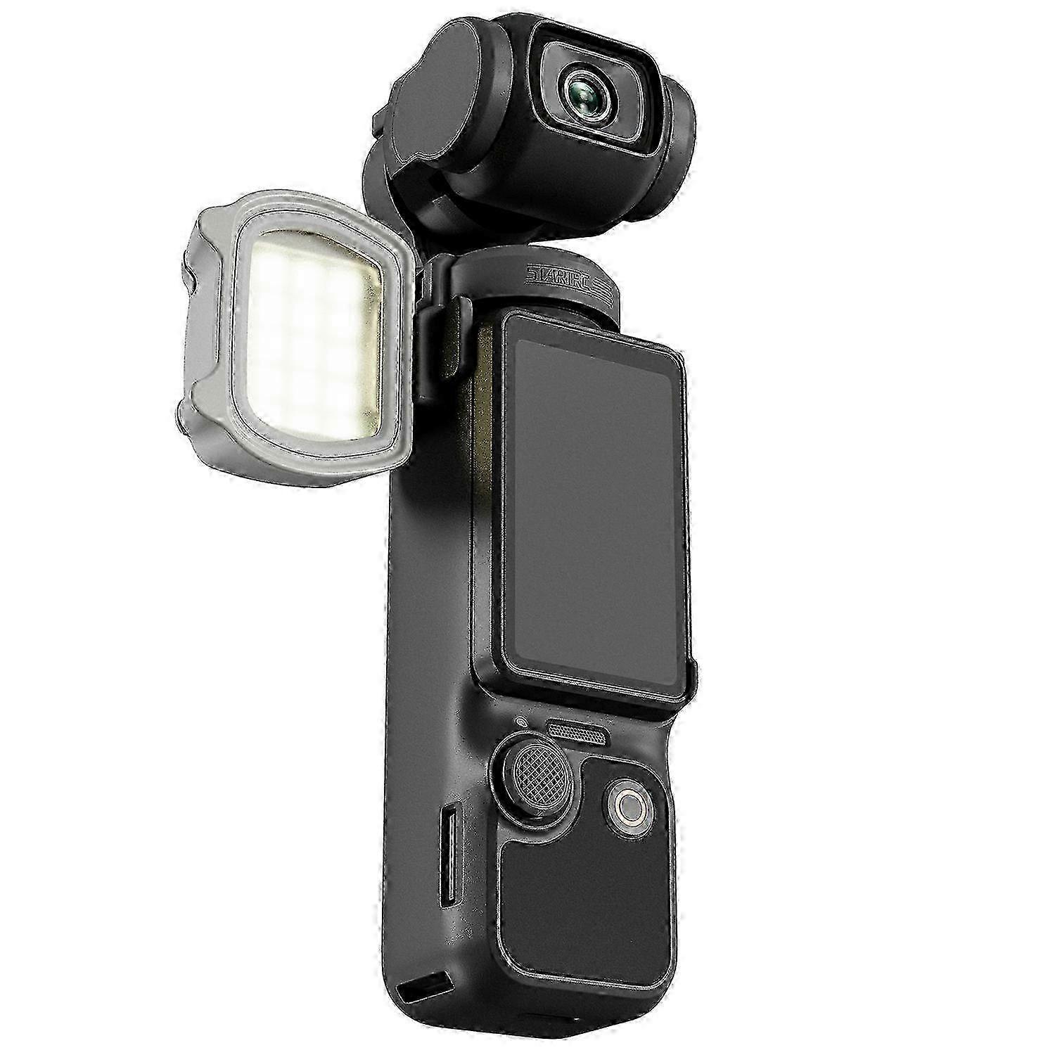 Magnetic three-mode LED fill light, suitable for DJI Osmo Pocket 3, three colors and three levels adjustable