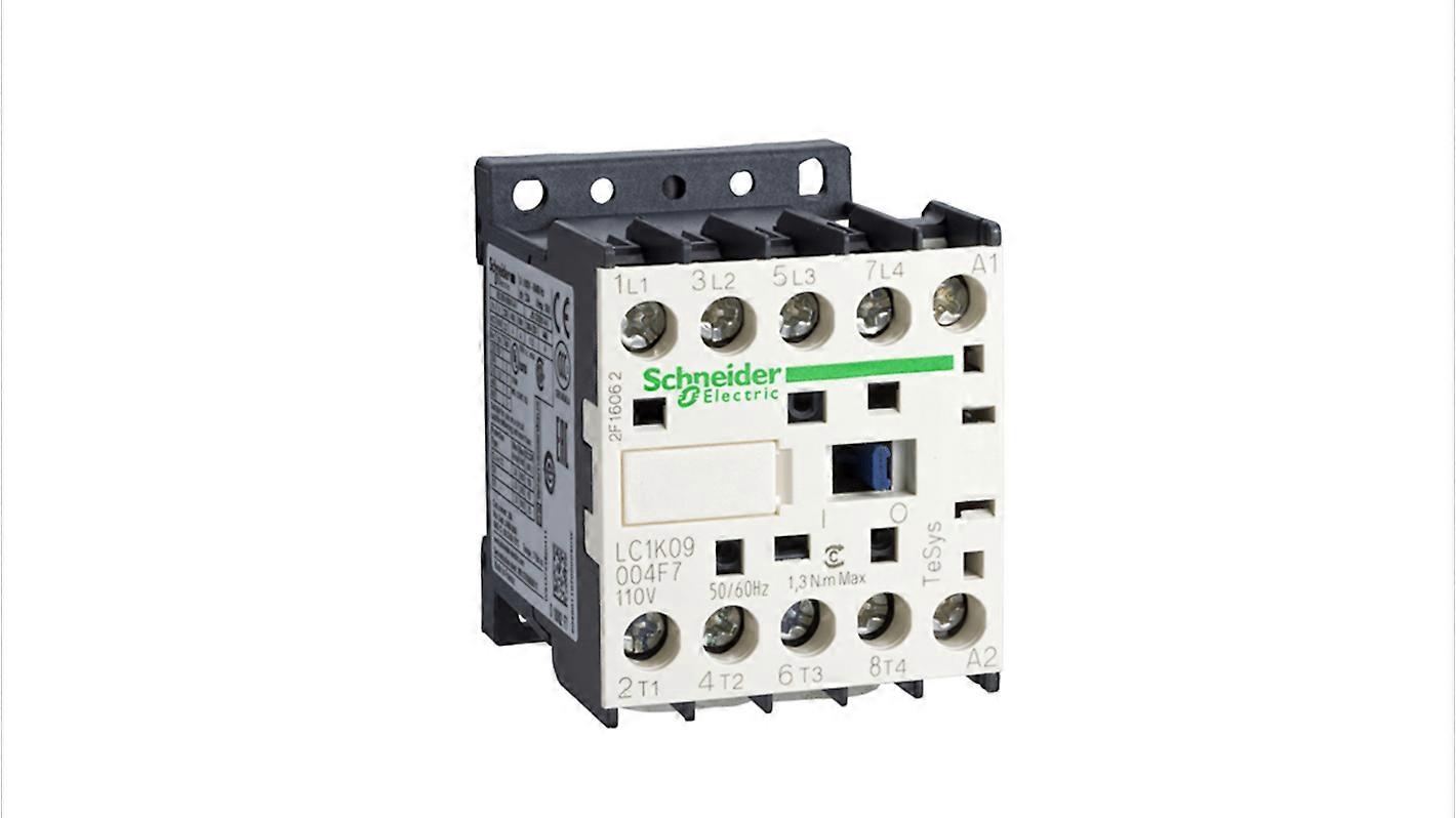 Schneider Contactor 20a 4-pole 110v Ac Coil Lc1k09004f7