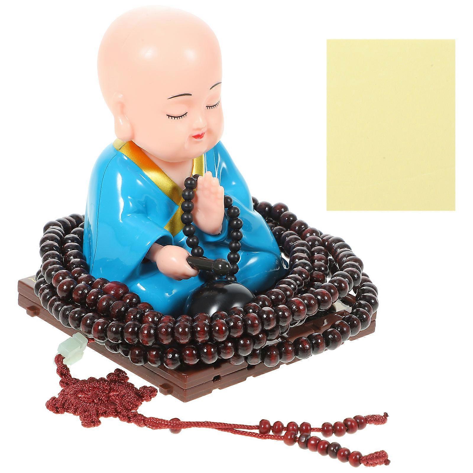 Monk Decor Resin Monk Statue for Decor on Car Dashboard