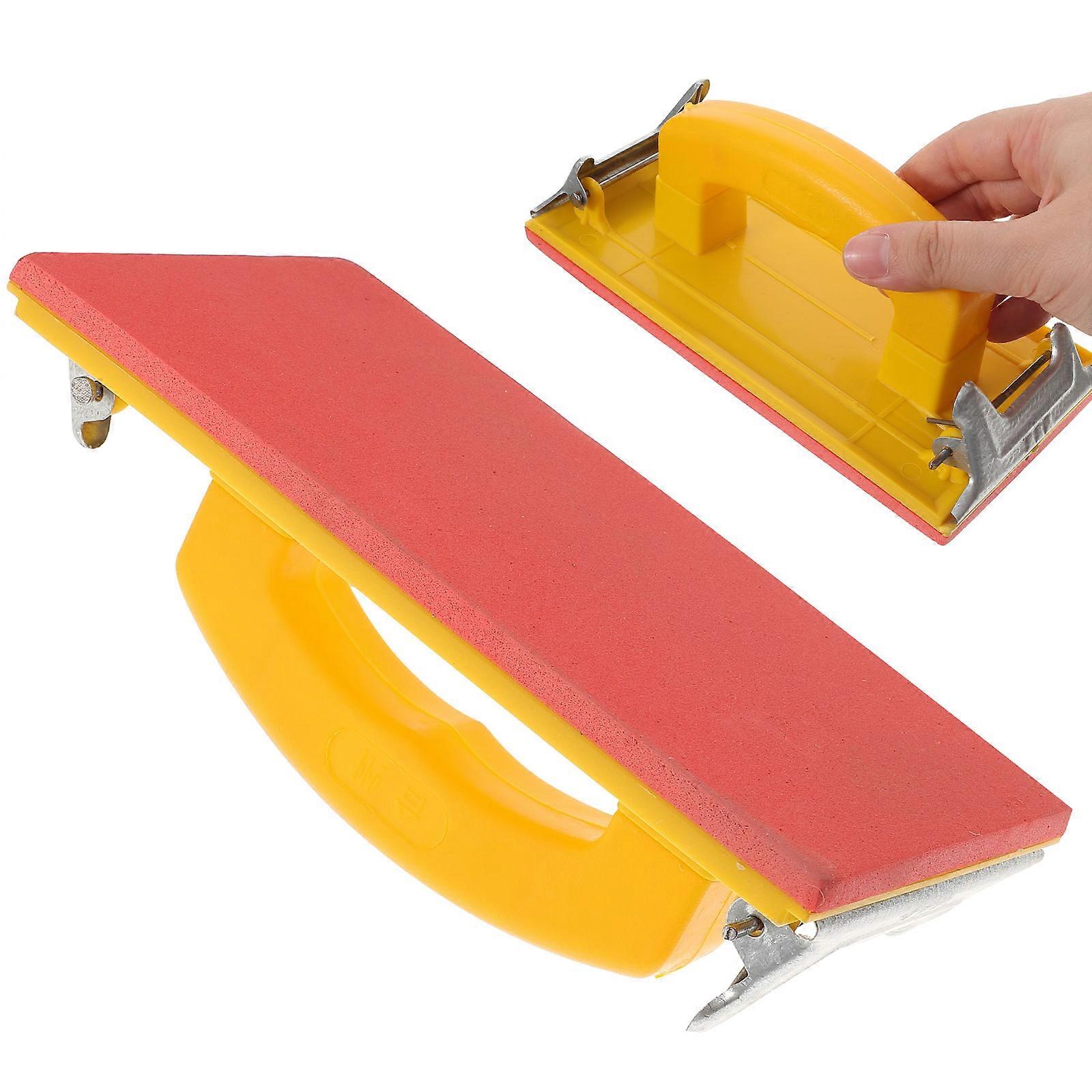 Ergonomic Wet and Dry Sandpaper Holder with Slip Pad for Woodworking, Wall Polishing, and Grinding Tasks