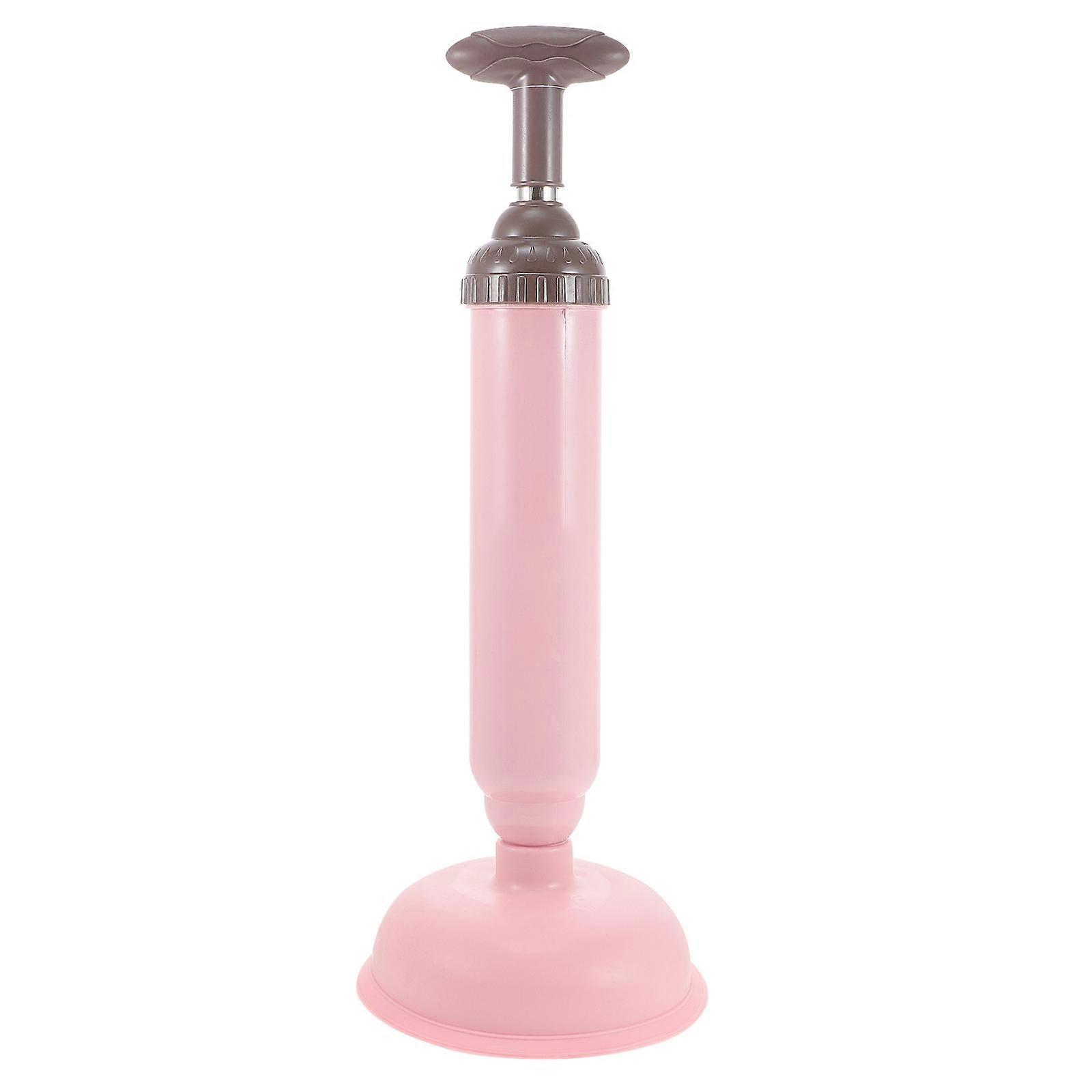 Plunger Cleaning Tool 1Set For Bathroom Cleaning Use Pink Rubber Suction Function