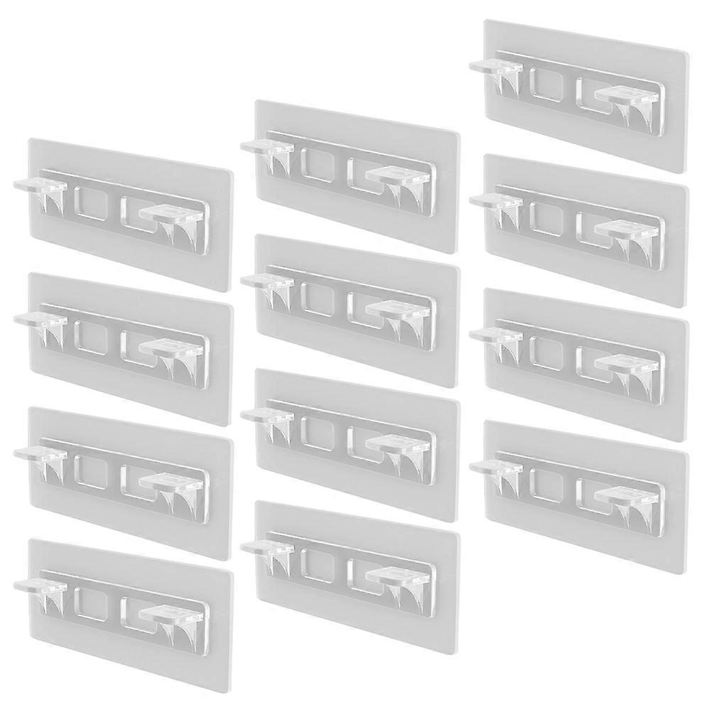 Cabinet Clips For Shelves 12Pcs Shelf Support For Storage Holder Transparent ABS Material Ideal For Furniture Assembly