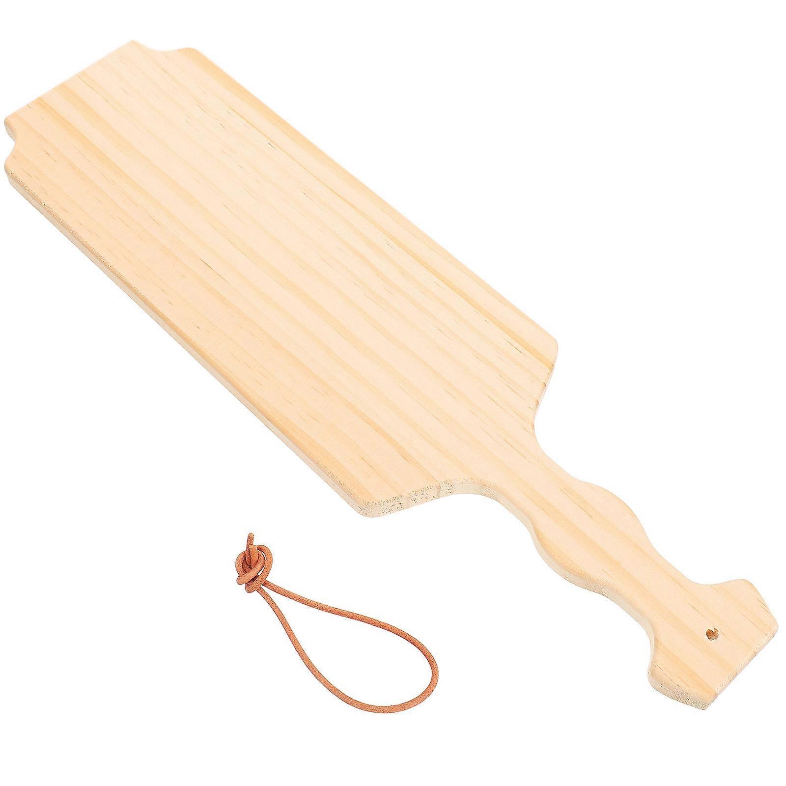 Durable Unfinished Wooden Paddle Cutouts for DIY Crafts, Creative Projects, Festive Painting, and Personalization