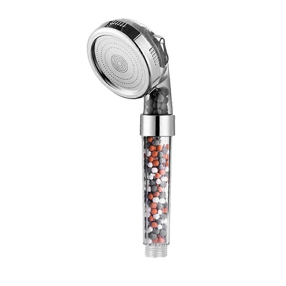 Bathroom Pressure Anion Mineral Balls, 3 Modes, Adjustable High-Pressure Filter, Spa Shower Set With 1.5m Hose Holder