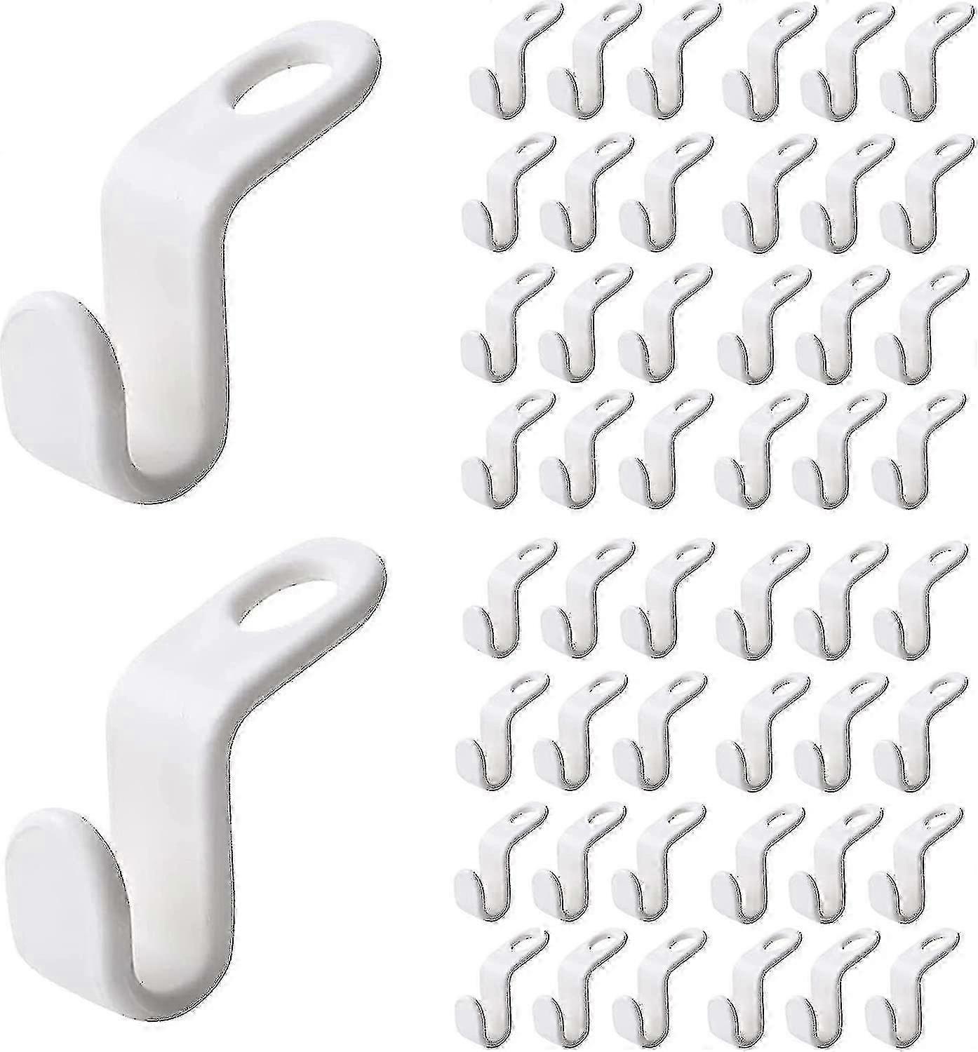 2025 Space-Saving Hanger Connector Hooks with Extension Clips for 50 Pcs