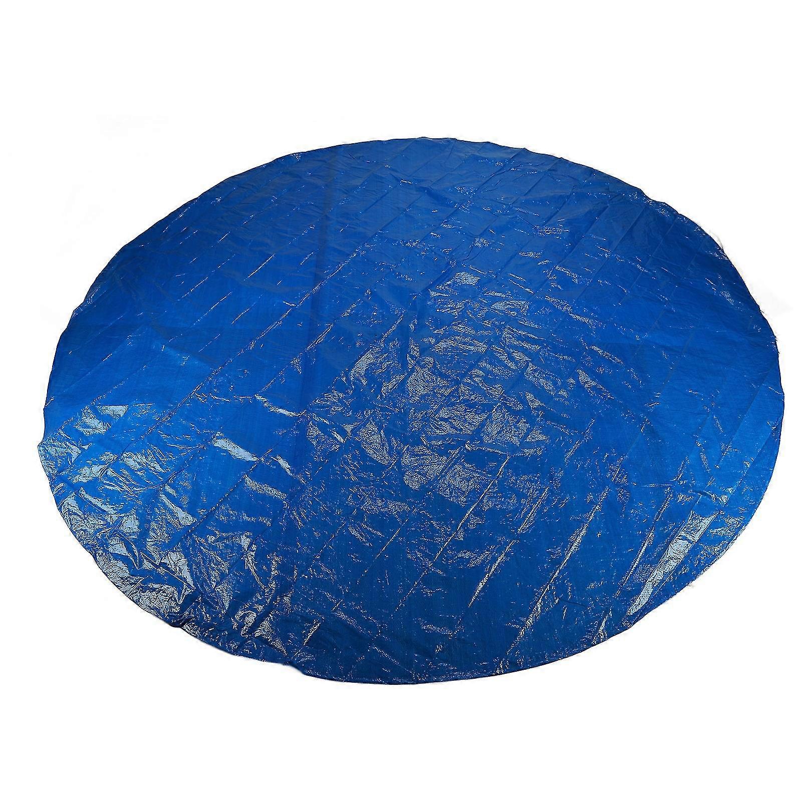 Round Swimming Pool Cover Waterproof Dustproof Tarpaulin Durable Pool Protector Suitable for Pools Up to 244cm Diameter Blue Fabric 280c 2025