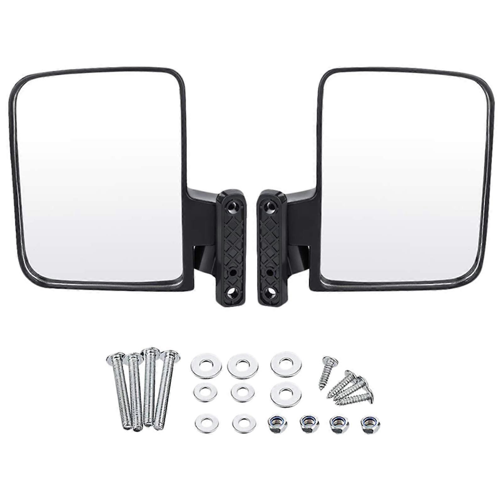 Universal Golf Cart Side Mirror - Convex Rear View Replacement Mirror for Club Car, UTV, and Golf Cart Accessories