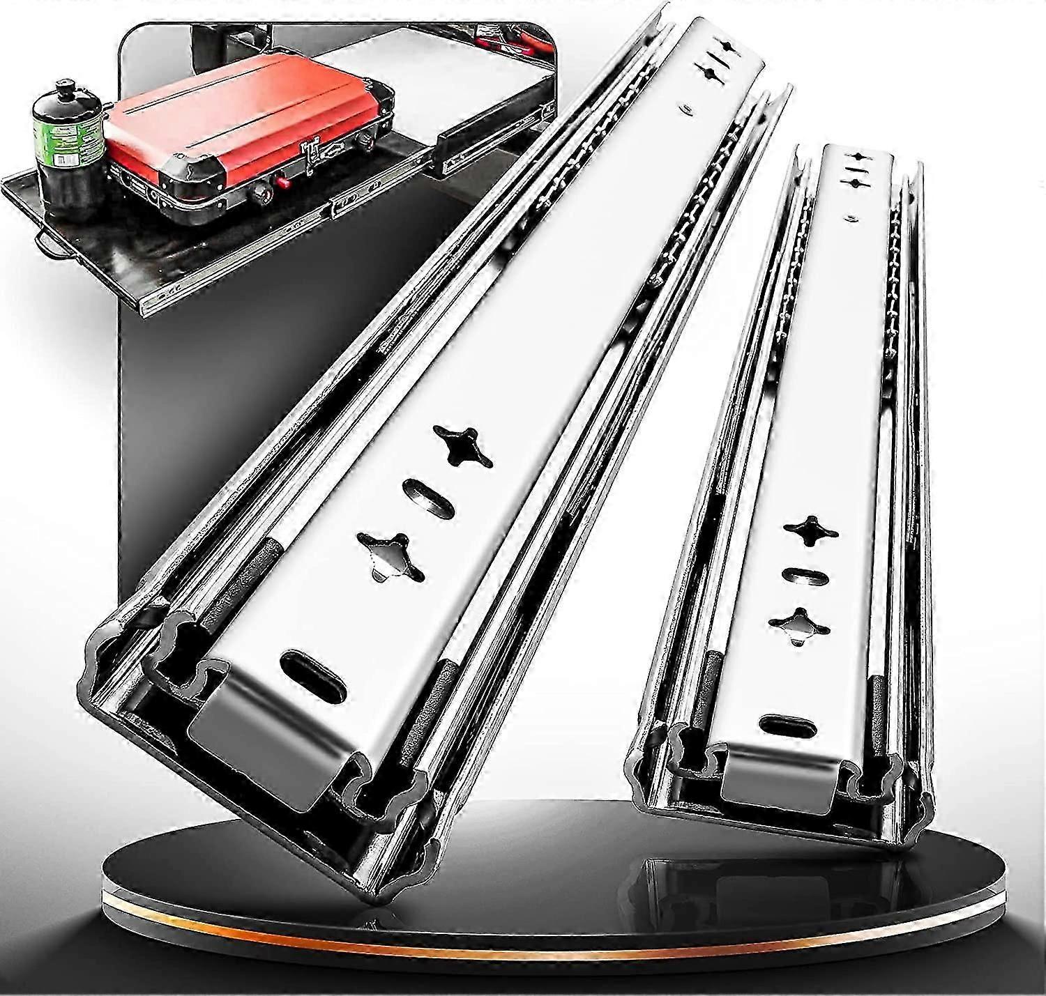 Pair (2pcs) Heavy Duty Full Extension Drawer Slide 350mm 120kg Load Capacity Drawer Slide