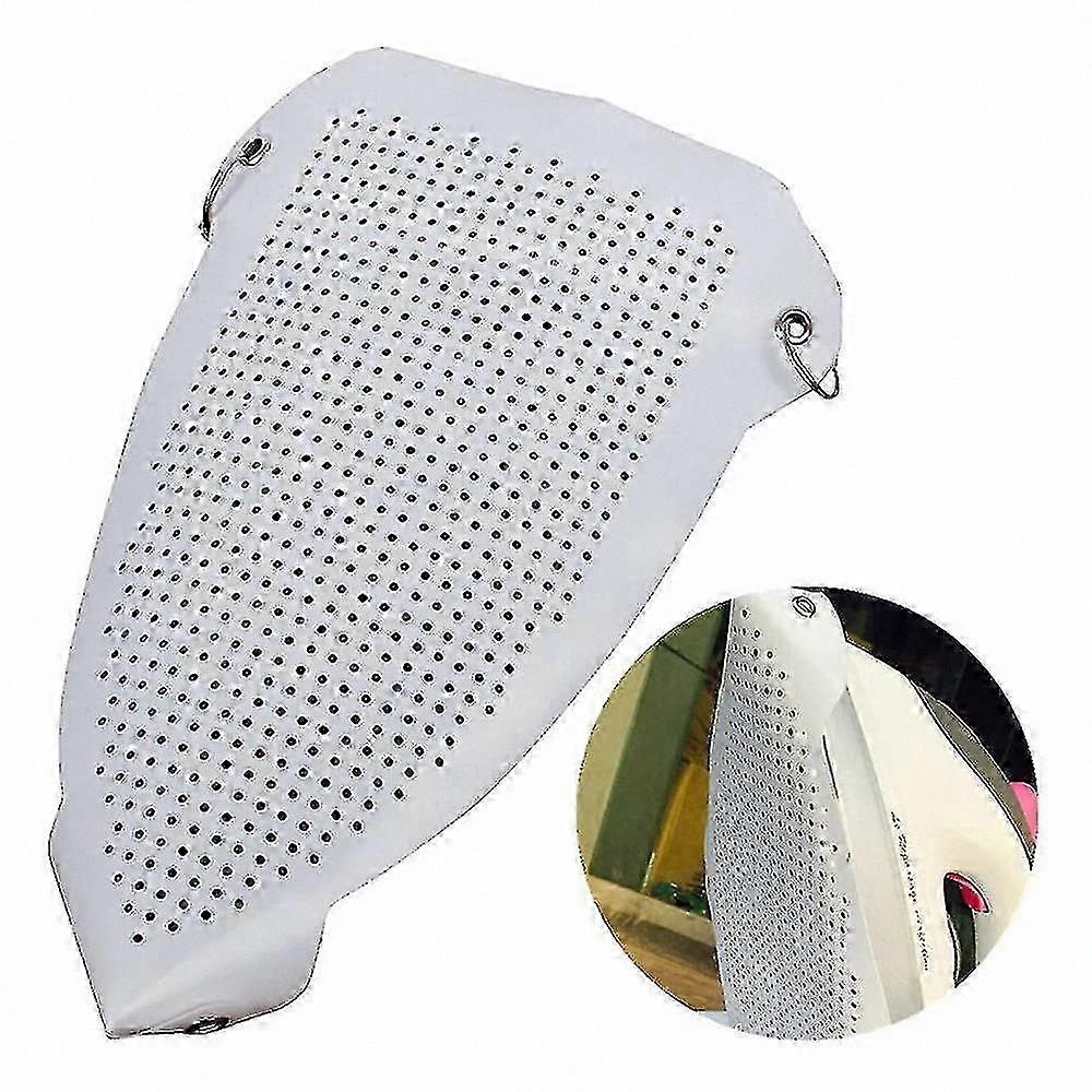 White Non-Stick Iron Shoe with Protective Textile Base for Ironing Stations (1 Piece)