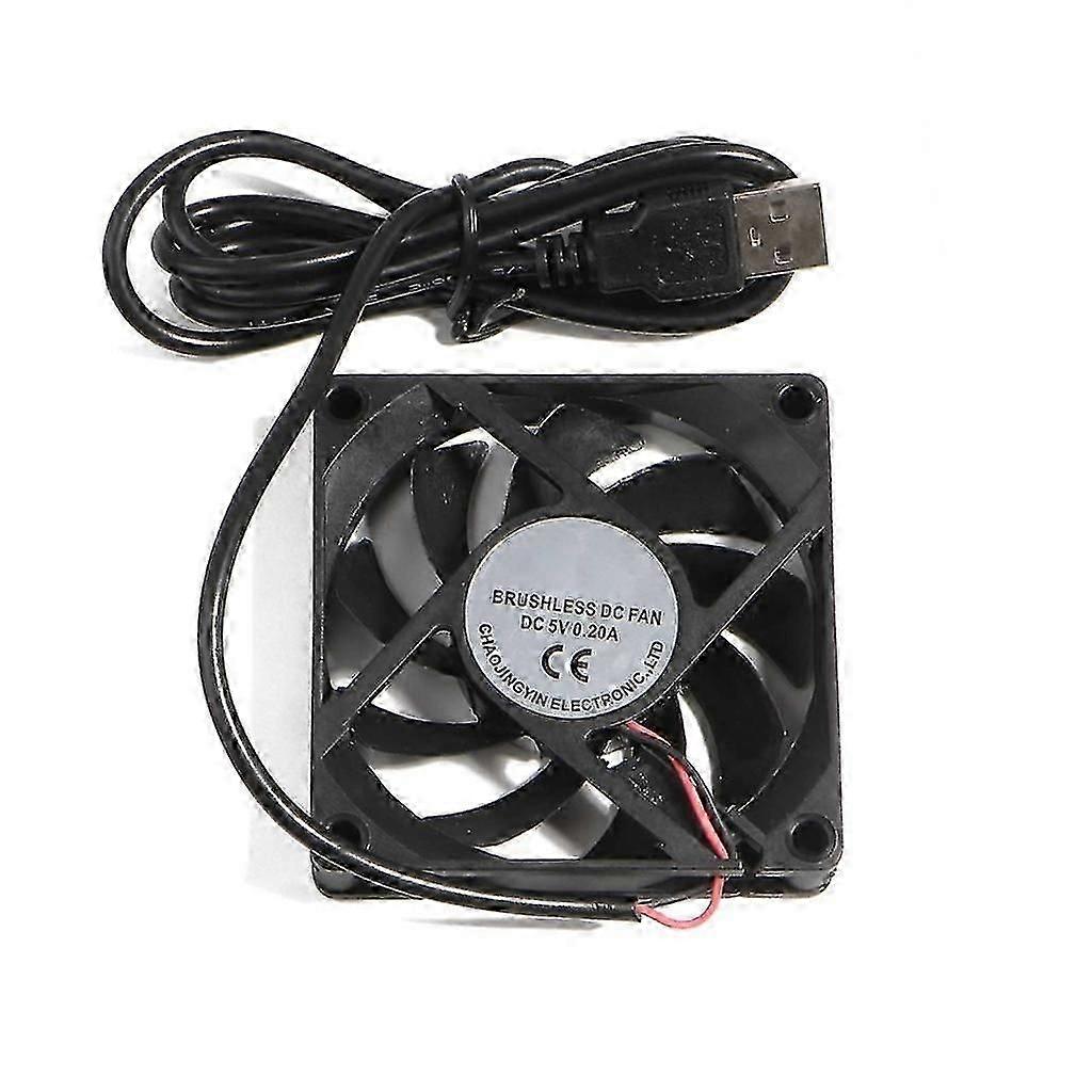70mm USB Cooling Fan DC 5V, Double Ball Bearing Brushless Exhaust Fan for 3D Printers, Electronics