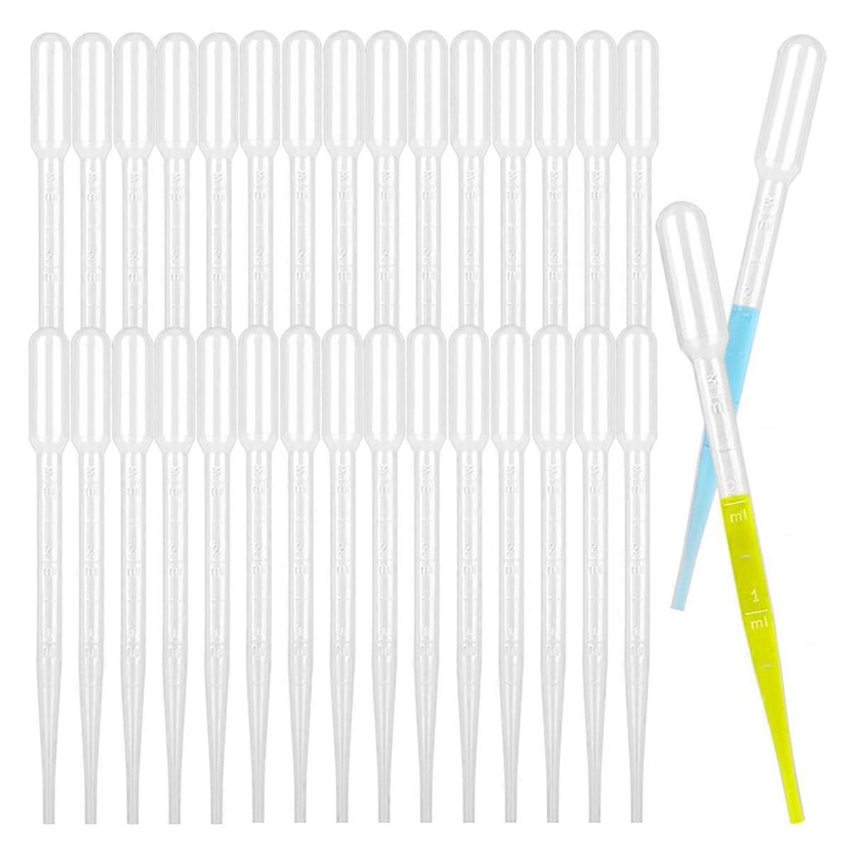 3ML Dropper Pipettes- Plastic Transfer Pipette for Lab Science, Essential Oil, DIY Art, Medicine 1000PCS
