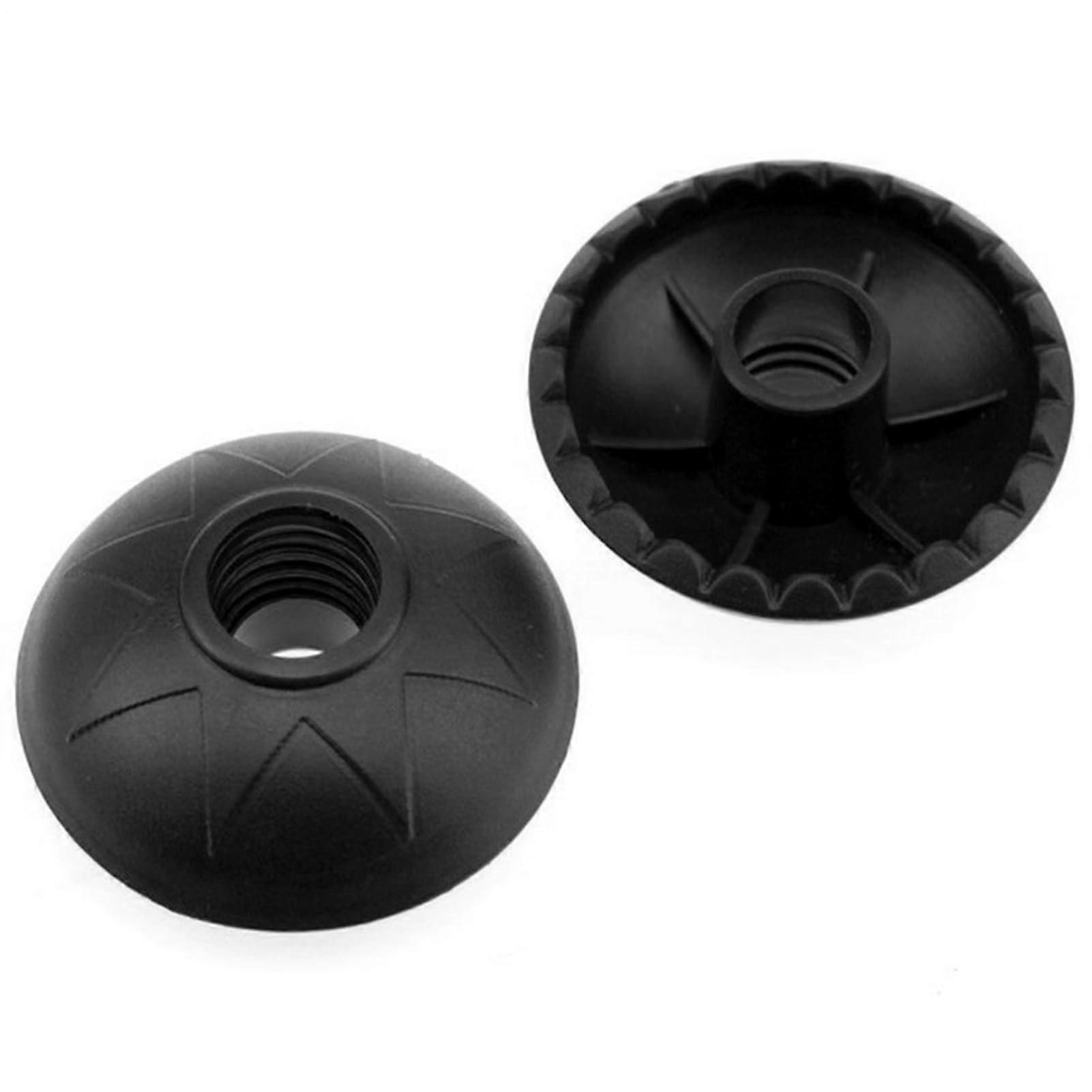 Trekking Pole Baskets 2-Pack Replacement Hiking Baskets With Rubber Foot Cover Walking Pole Accessory