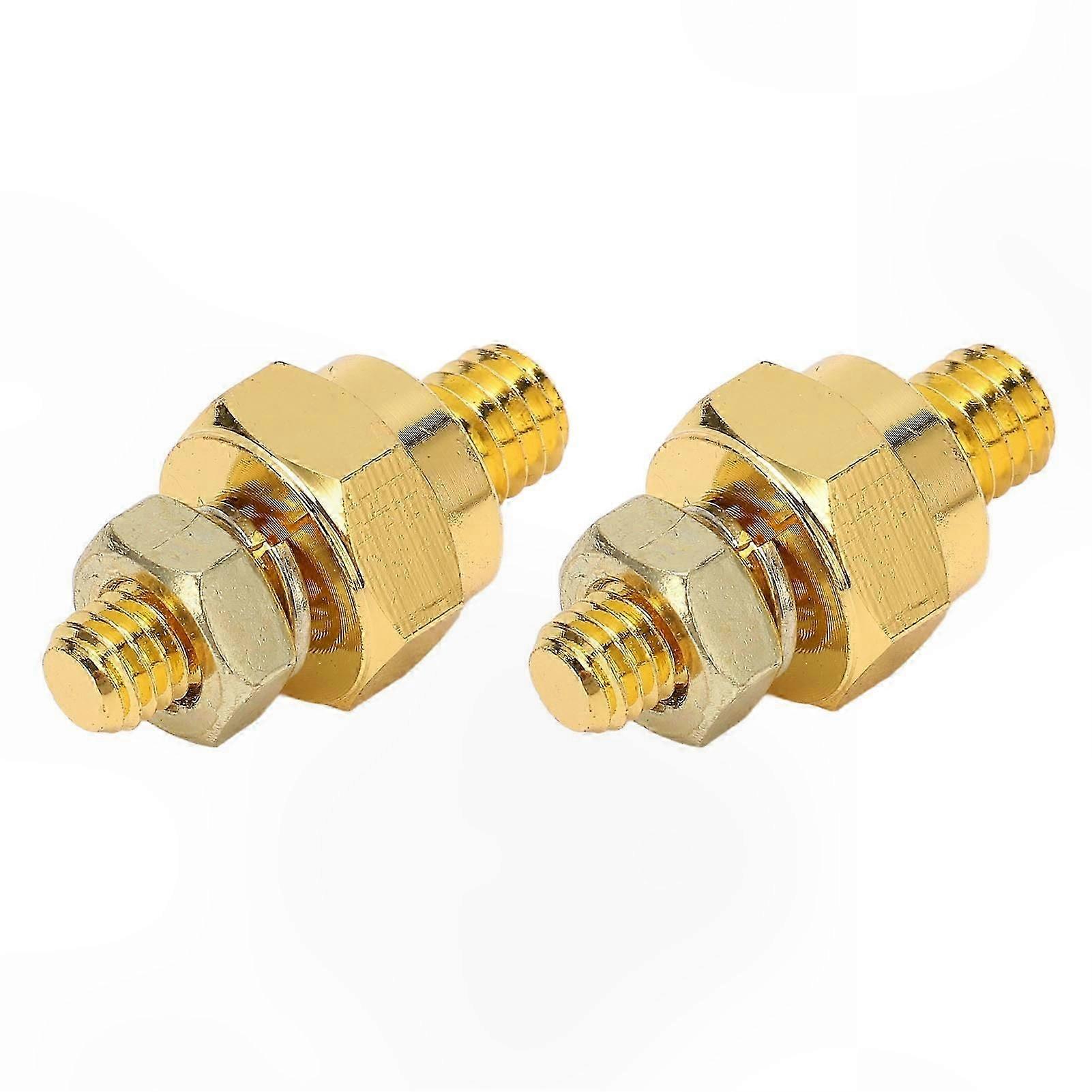 Brass Battery Terminal Adapters, 2-Pack Side Post Charging System Connectors