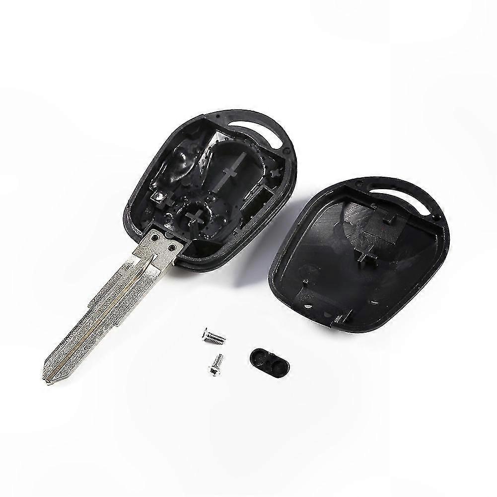 2-Button Flip Key Case Cover for Ssangyong Actyon Kyron Rexton, Car Remote Shell Replacement Accessory