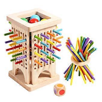 Baby Montessori Sensory Fine Motor Skills Toy Color Cognitive Learning Slide Counters Game P