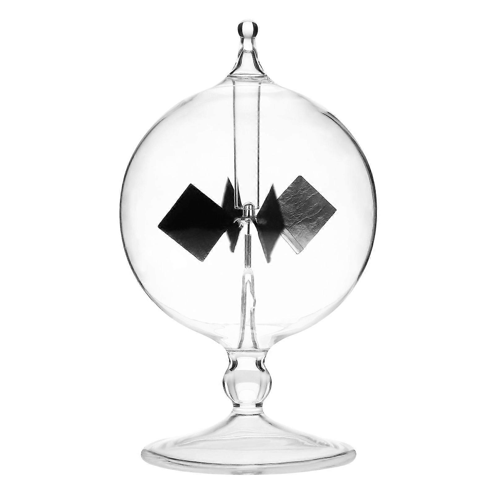 1pc Crookes Radiometer Glass Transparent Solar Power Sun Light Energy Vanes Unique Home Decoration