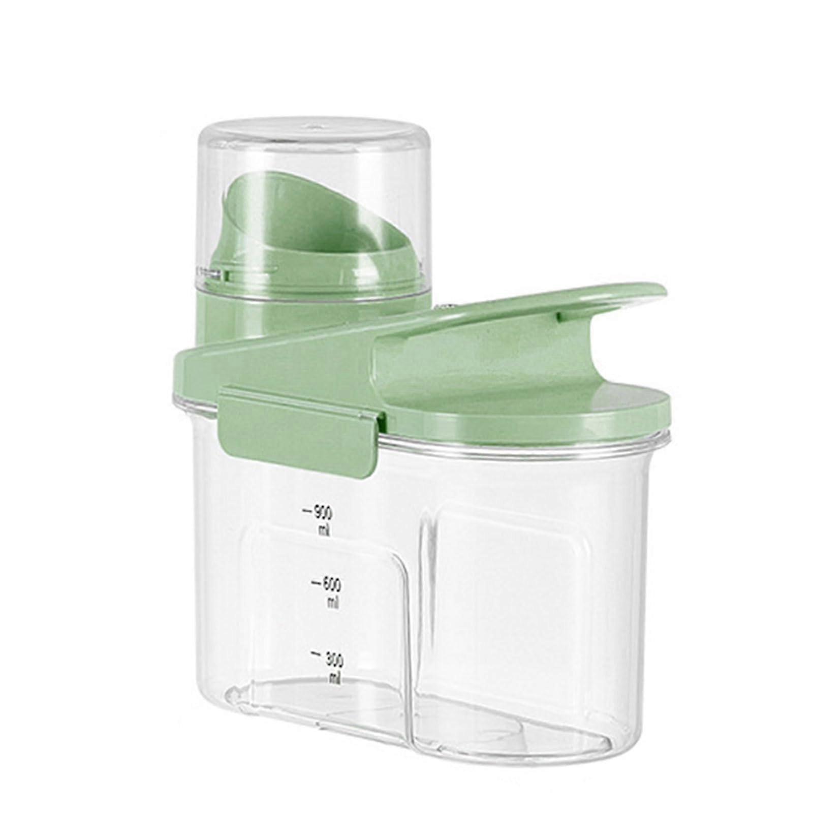 Transparent Rice And Cereal Storage Bin Kitchen Canister With Handle Clear Plastic Cereal Dispenser Ref: 9142