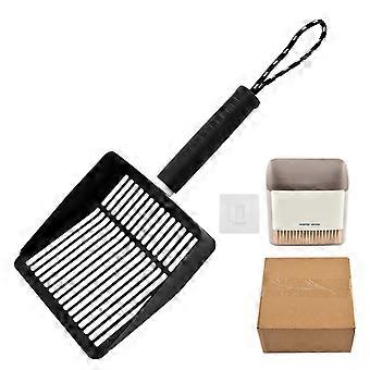 Heavy Duty Stainless Steel Pet Waste Scooper Kits Includes Sand Shovel Holders Gardening Brush For Indoor Outdoor Use  White