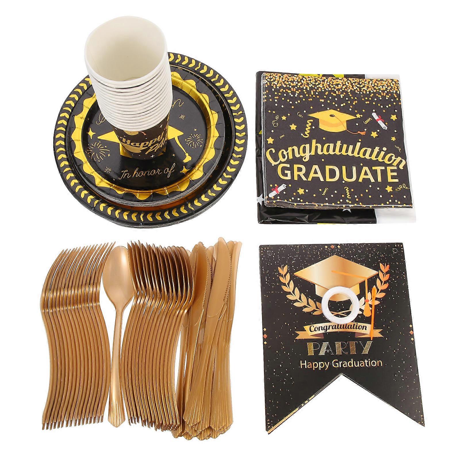 Assorted Color Graduation Paper Cups Set for Party Use, Safe and , 20 Count