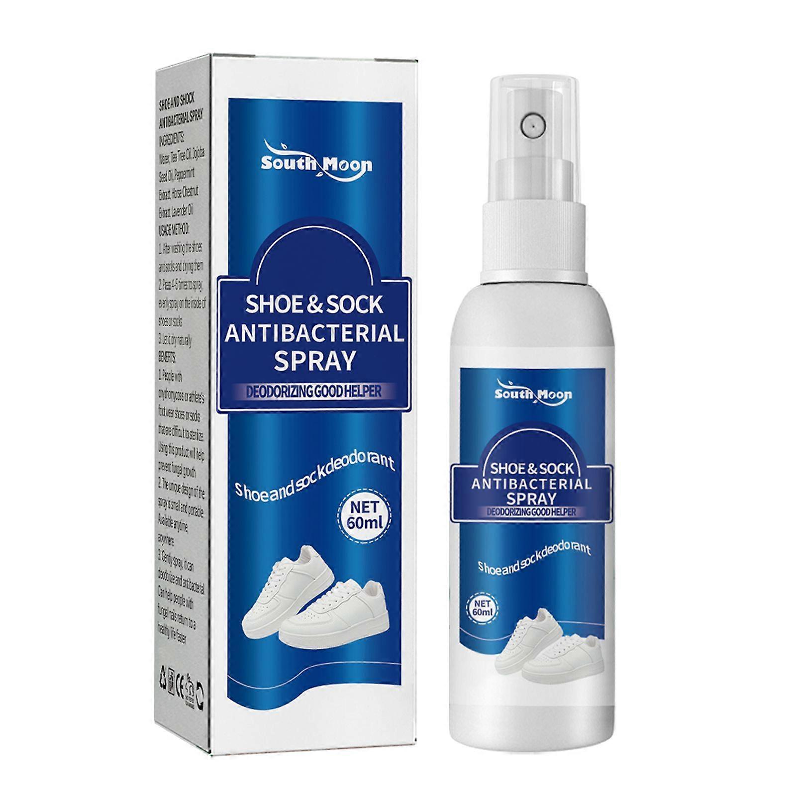 South Moon Shoe & Sock Deodorizer Spray Refreshing, Odor-Eliminating Foot & Shoe Spray