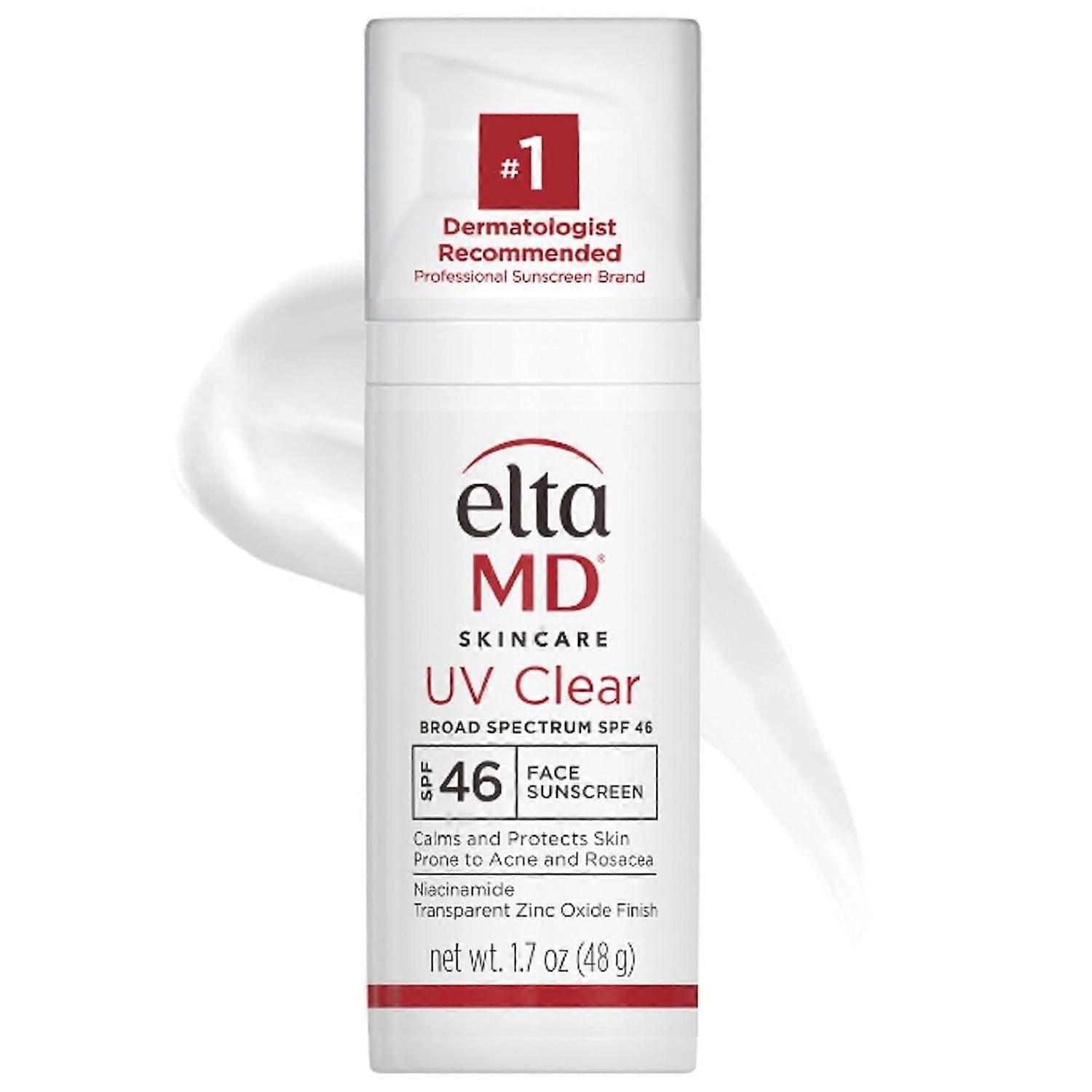 EltaMD UV White Face Sunscreen, SPF 46, Oil-Free Formula with Zinc Oxide,