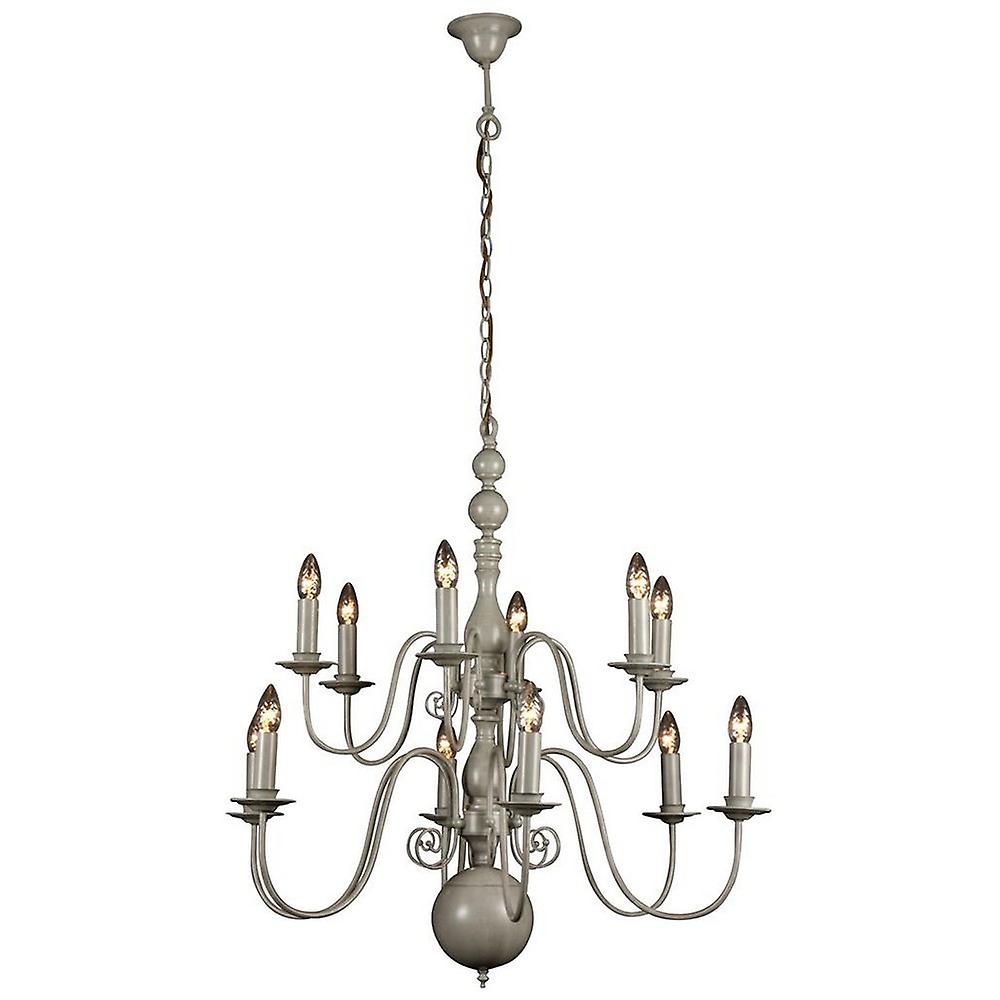 Brugge Multi Arm Chandeliers Gray