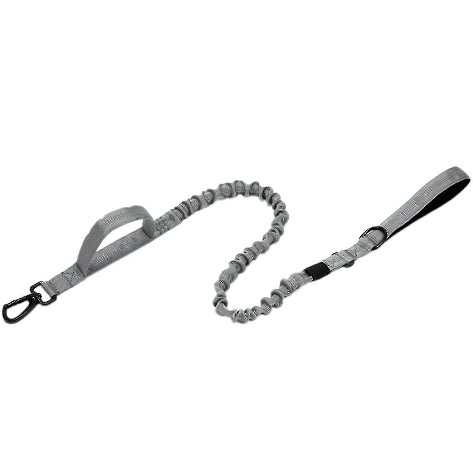 Bungee Dog Training Leash with Shock Absorption Elastic Leash with Padded Control Handle for Dogs gray 2025