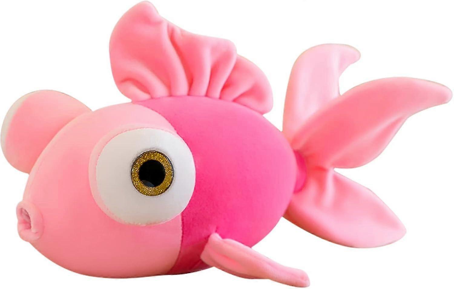 13.8" Goldfish Stuffed Animal Soft Cute Fish Plush Pillow Toy Gift for Girls,Pink