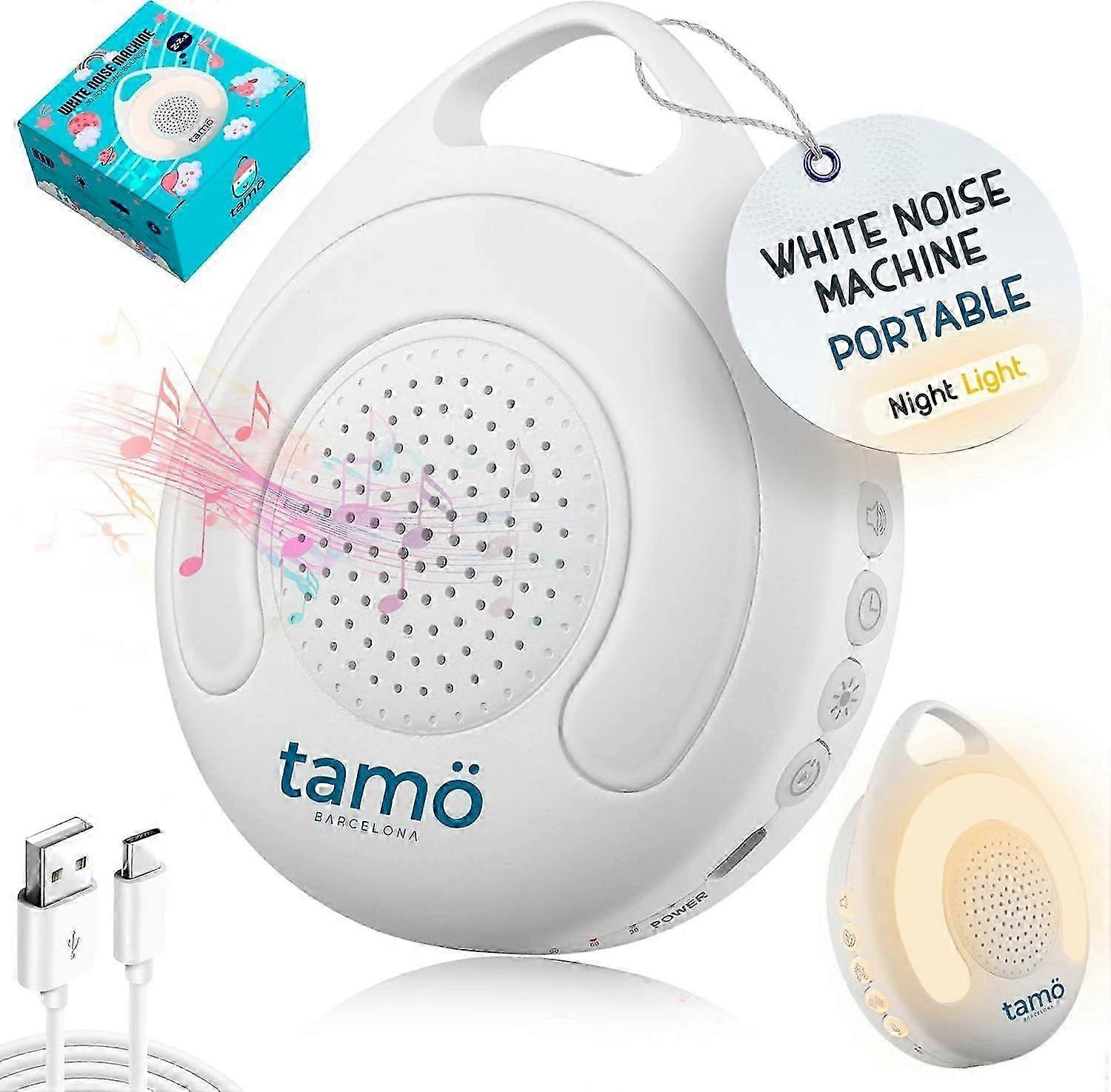 2025 Latest Model White Noise Machine for Babies & Toddlers 30 Soothing Sounds 4 Night Li