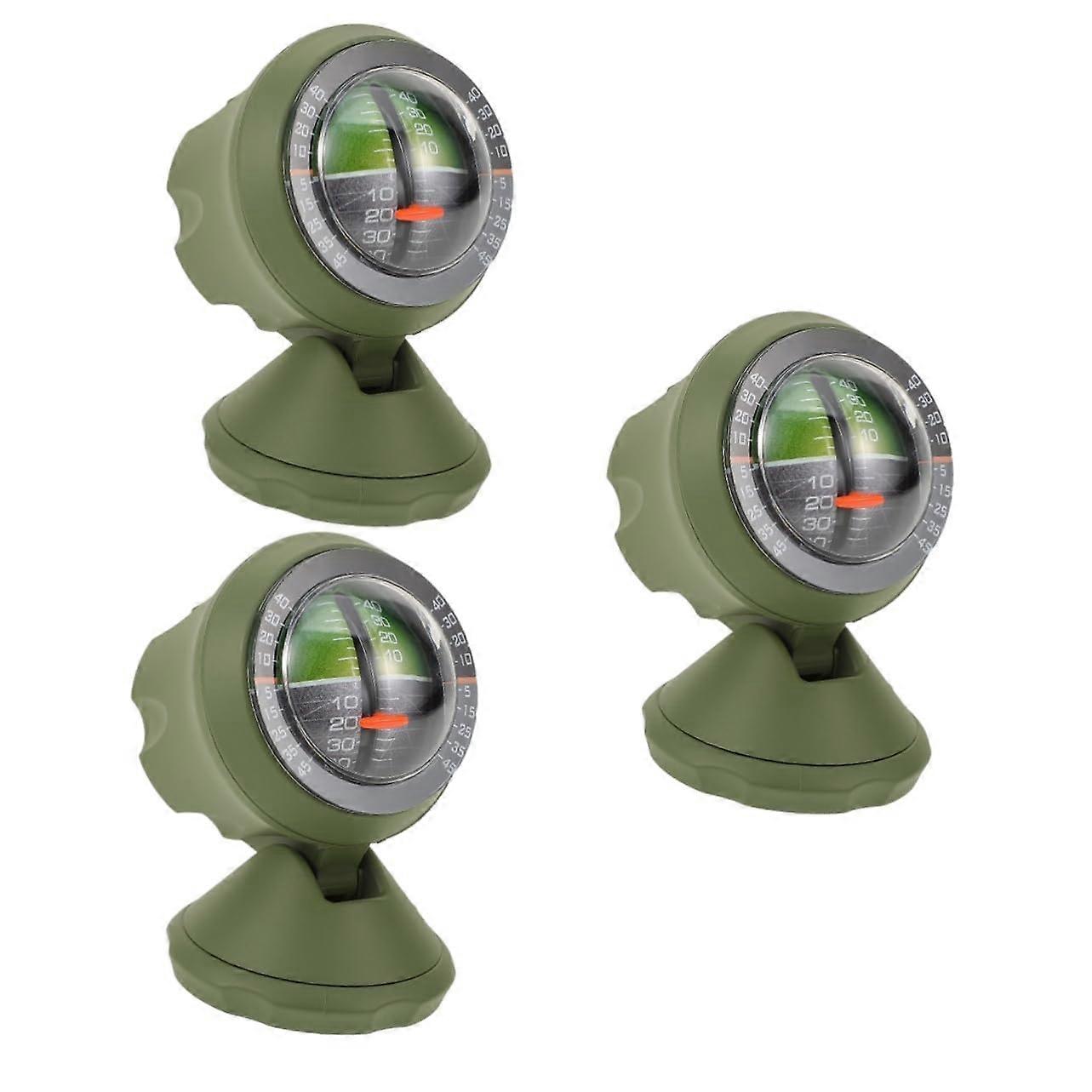 Vehicle Slope Inclinometer 3Piece Set Car Level Accurate Measurement Tool Easy Fixing MultiFunctional Level Indicator