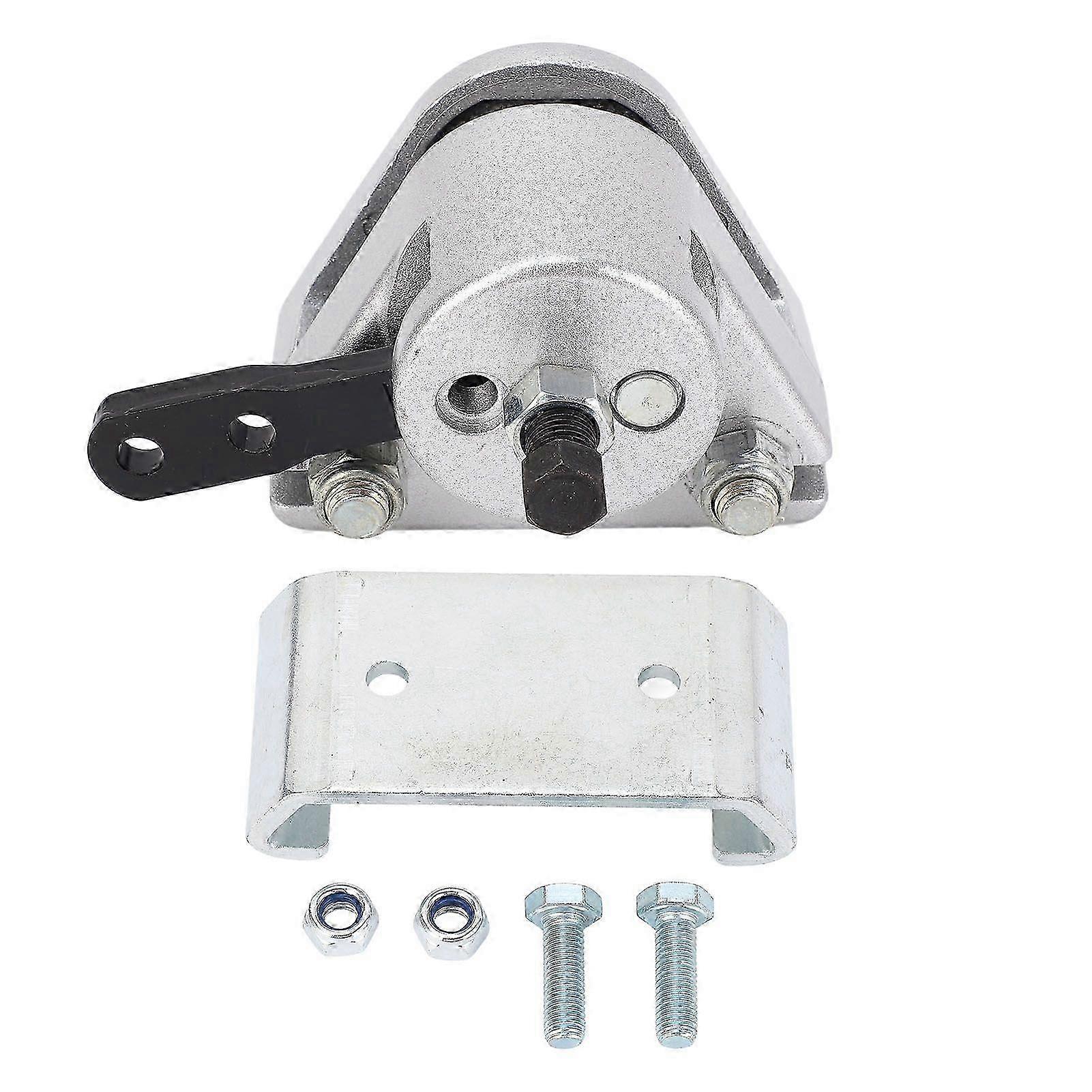 Mechanical Brake Caliper and Bracket Kit with Pads Metal Strong Strength Replacement for Manco 9598 9597 Go Kart Fun Cart Silver SZRH G