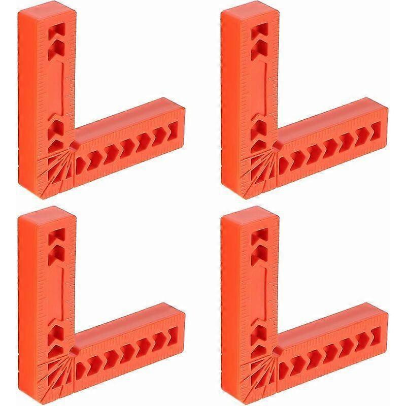 4pcs 90 Degree Positioning Clamp Plastic Positioning Squares L Type Right Angle