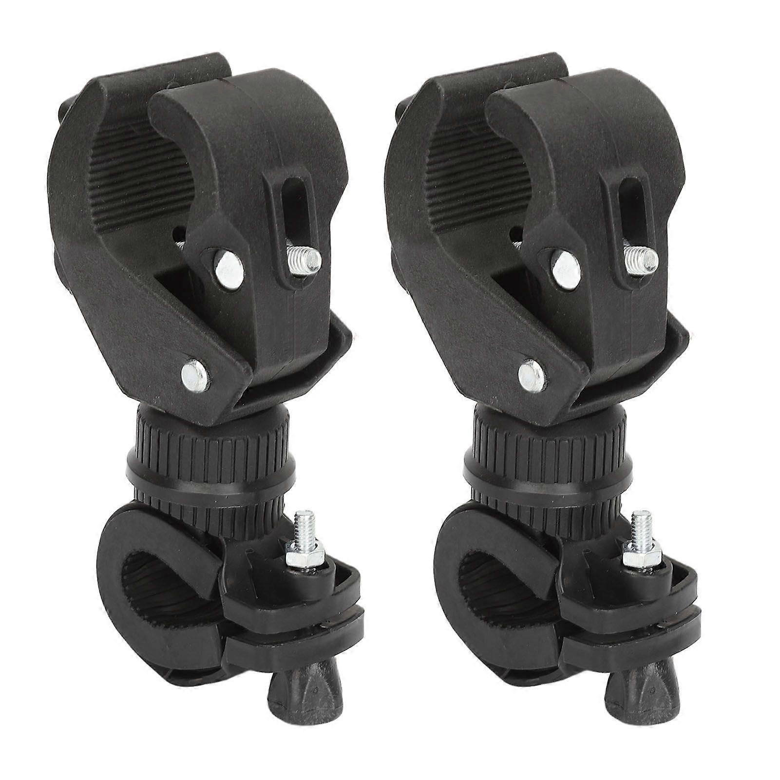 2 Sets Cane Holder 360 Degrees Rotating Universal Crutch Walking Stick Bracket Accessories for Rollators Electric Scooters