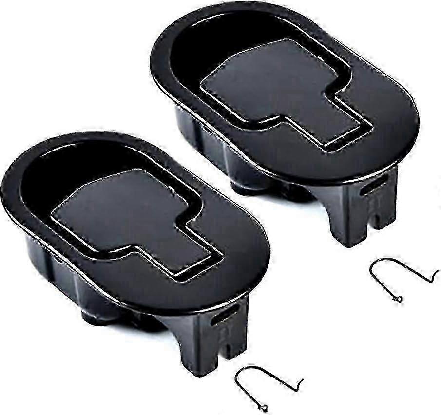 2-Pack Durable Metal Recliner Handle & Release Lever Replacement for Sofa Couch, Black