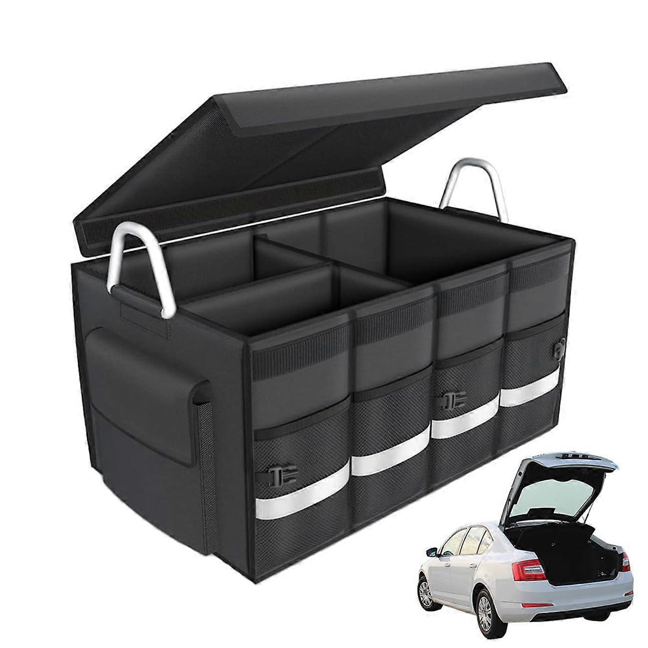 Universal Car Boot Organiser For Hyundai Tucson NX4 , Collapsible MultiCompartment Boot Tidy, Waterproof Large