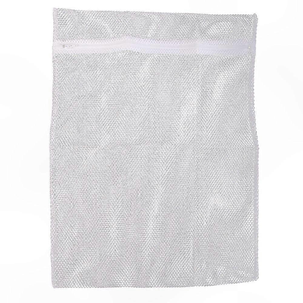 Large Reusable Laundry Bag with Breathable Polyester Fiber in White
