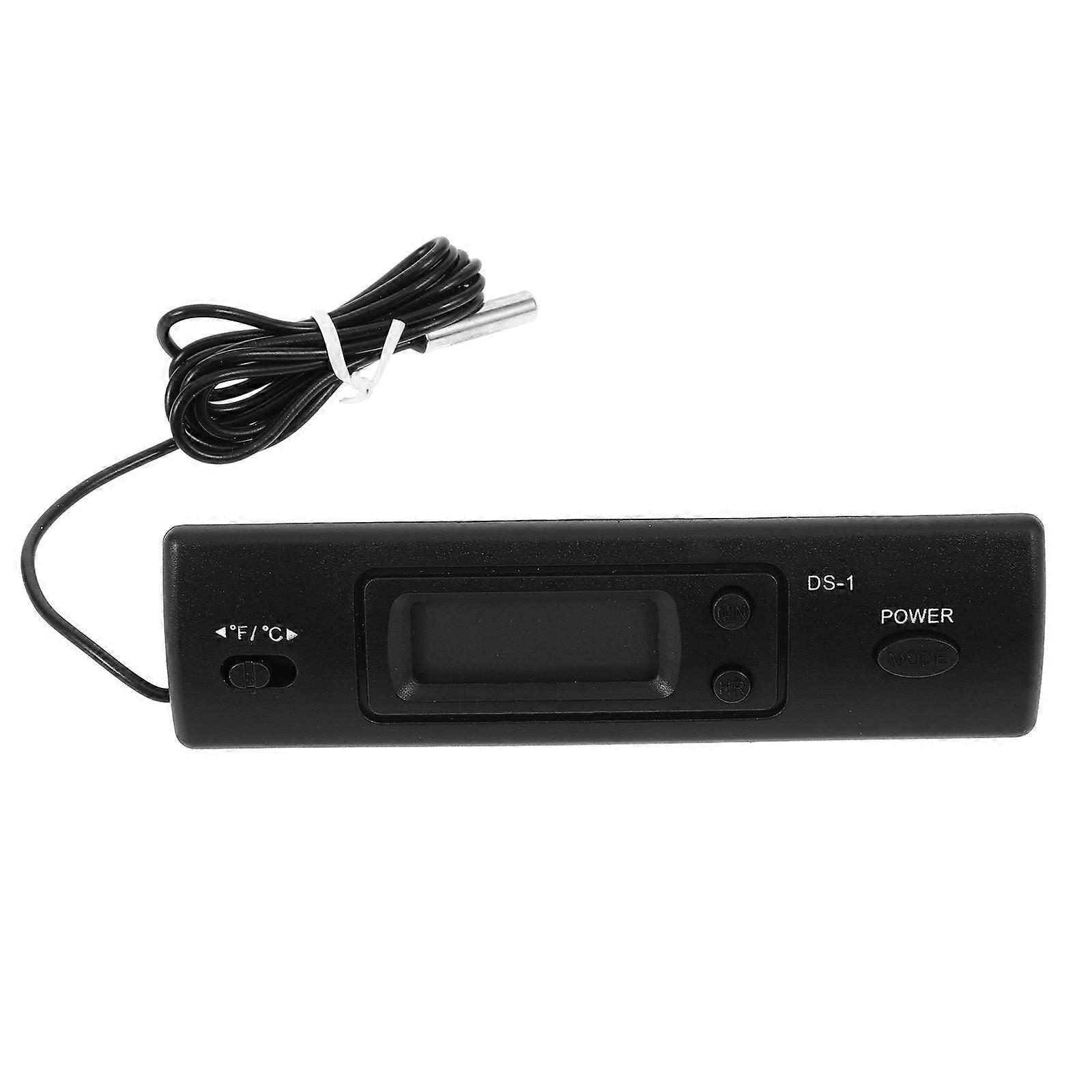 Vehicle Digital Clock for Car Use Dashboard Clock ABS Black